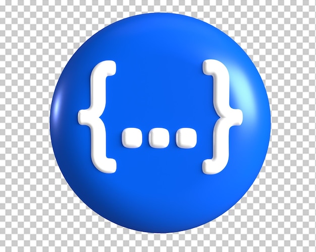 PSD css code text 3d render