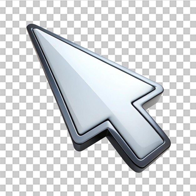 PSD cursor pointer mouse click isolated on transparent background