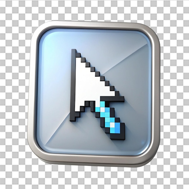 PSD cursor pointer mouse loading isolated on transparent background