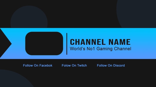 PSD customaizable youtube banner design