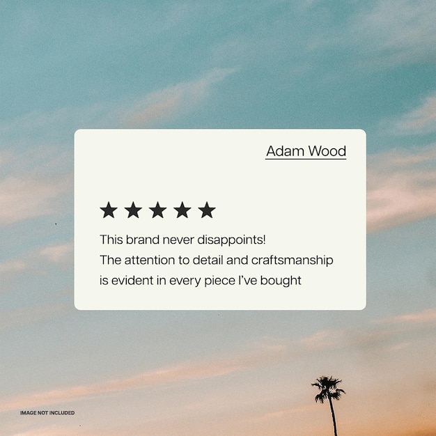 PSD customer testimonial instagram post template