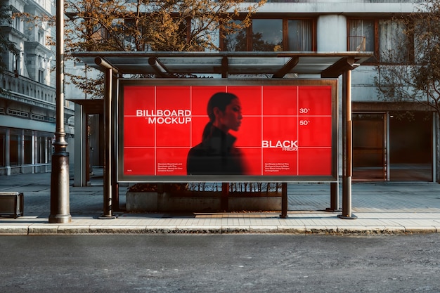PSD cyber monday and black friday banner mockup