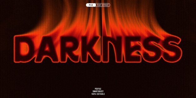 PSD darkness 3d editable text effect