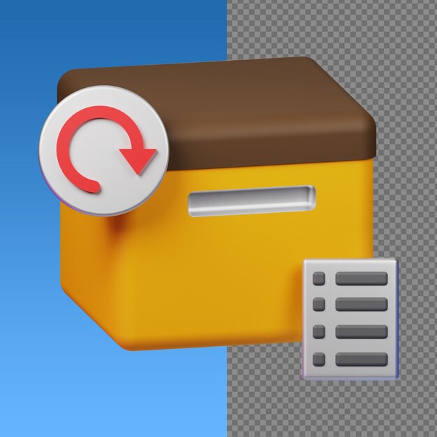 PSD data backup and restore icon with checklist