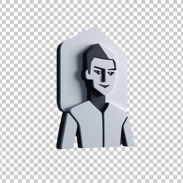 PSD data scientist 3d icon with innovative design isolated on white background for datacentric visuals