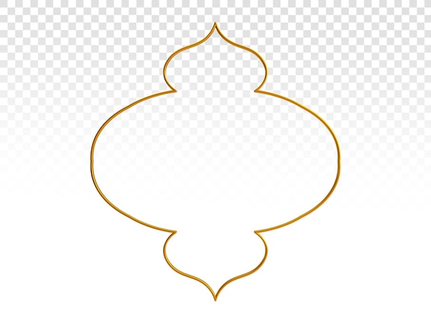 PSD decorative islamic frame golden frame decorative frame frame architecture window door