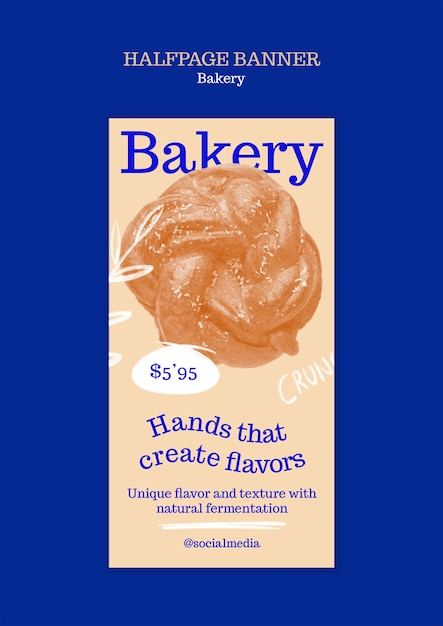 PSD delicious baked goods template