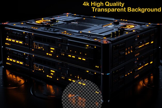 PSD delivery of computing services such as servers storage on transparent background