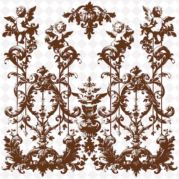 PSD a design of a design that has a floral pattern on it