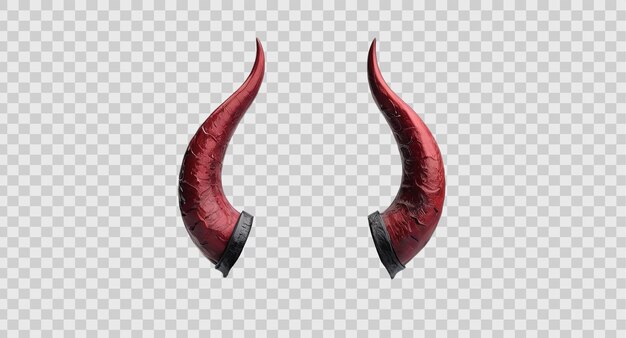 PSD devil horns on transparent background