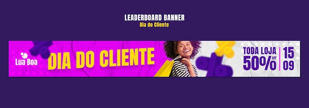 PSD dia do cliente template design