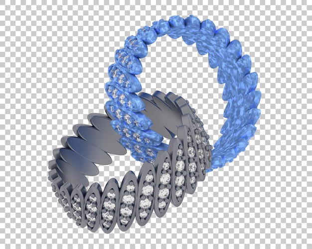 PSD diamond ring isolated on background 3d rendering illustration