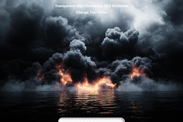 PSD digital abstract fractal background generated at computer in black and white