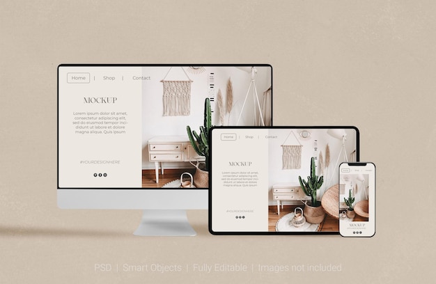 PSD digital devices screen editable