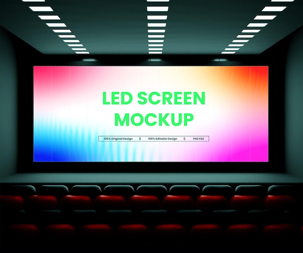 PSD digital led screen mockup or digital display mockup