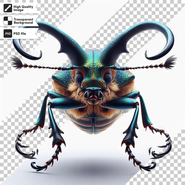 PSD a digital picture of a bug with a picture of a bug on it