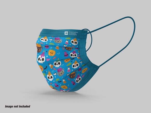 PSD disposable face mask mockup