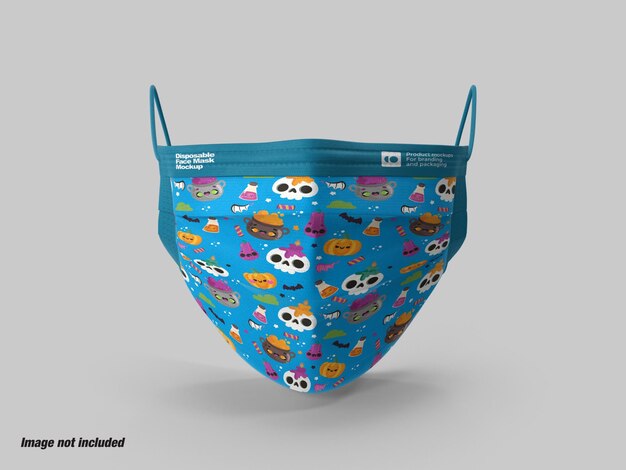 PSD disposable face mask mockup