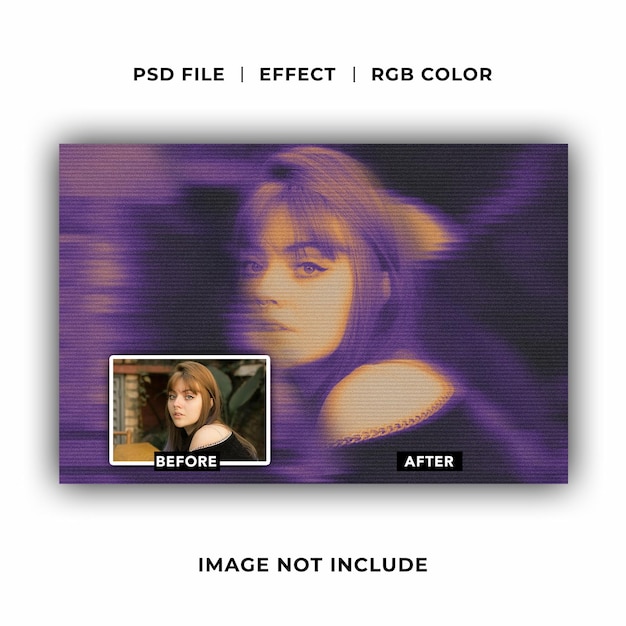 PSD distorted image effect