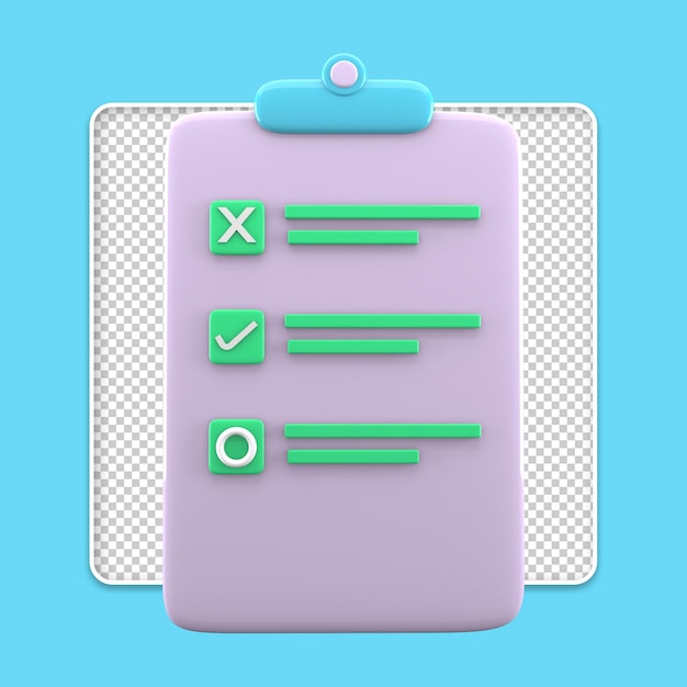 PSD document 3d icon
