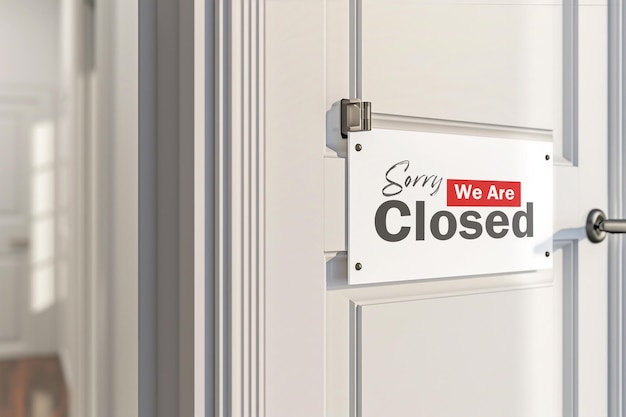 PSD door sign holders mockup