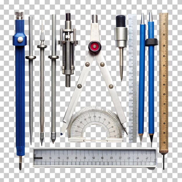 PSD drafting tools on transparent background