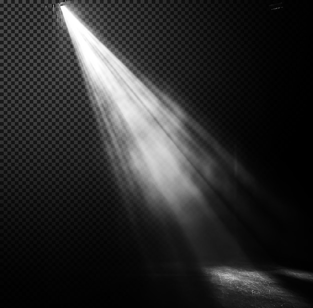 PSD dramatic spotlight beam on dark textured surface