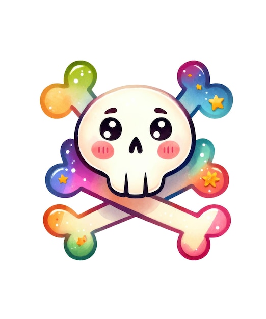 PSD a drawing of a skull with the words  skull  on it