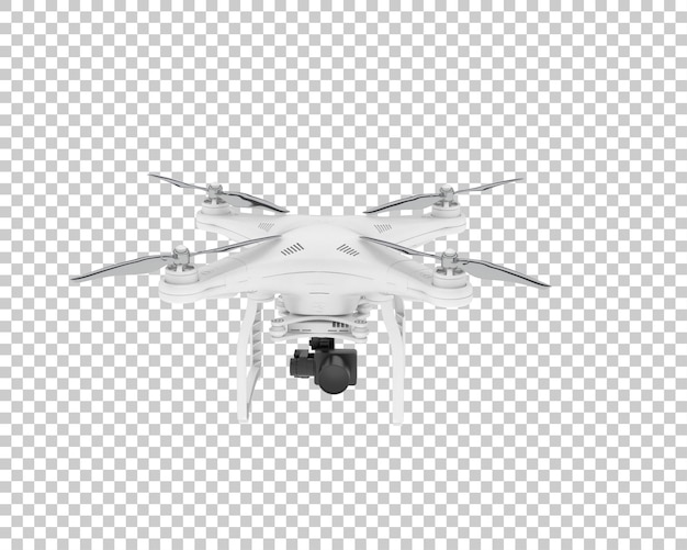 PSD drone isolated on transparent background 3d rendering illustration