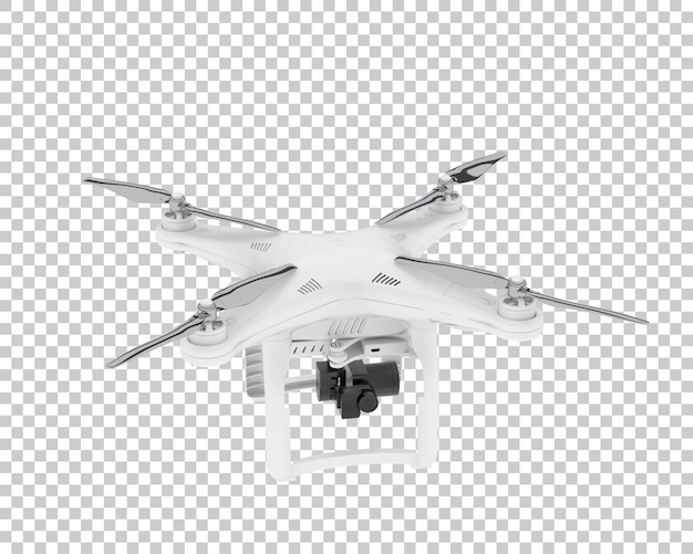 PSD drone isolated on transparent background 3d rendering illustration