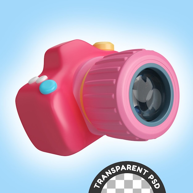 PSD dslr camera 3d illustration icon