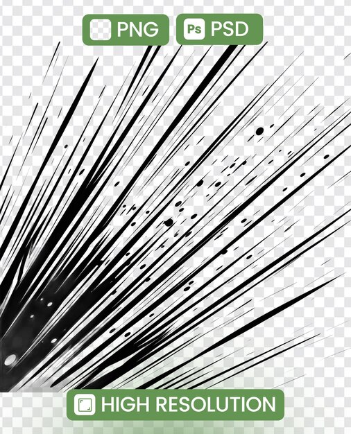 PSD dynamic anime speed lines fastpaced motion concept