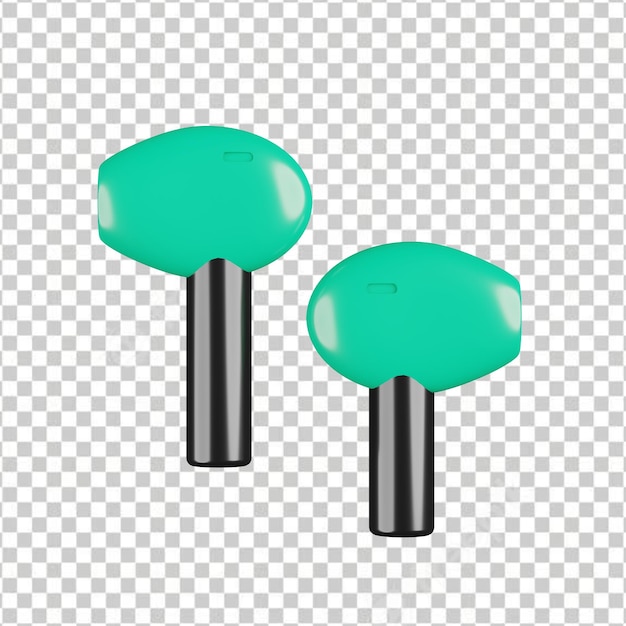 PSD earpod 3d icon illustration