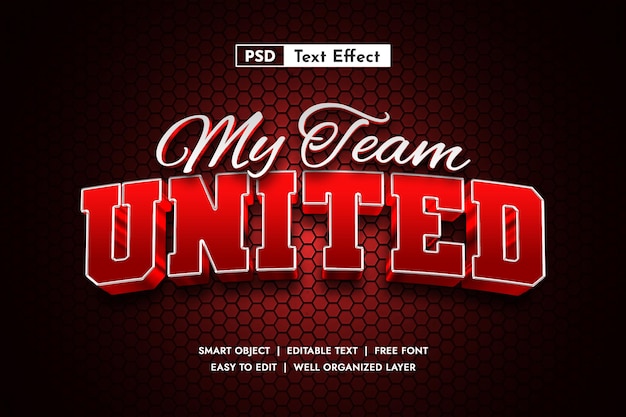 PSD editable psd text effect