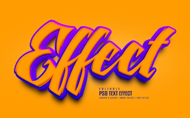 PSD effect editable psd text effect