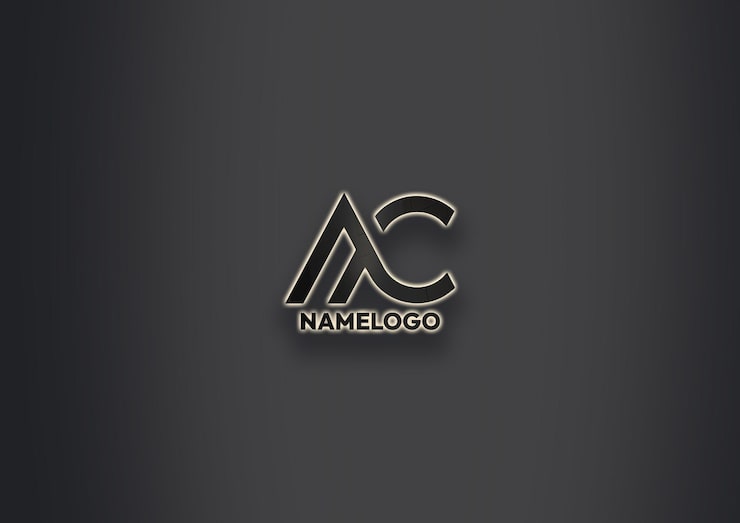 PSD elegant ac monogram logo design