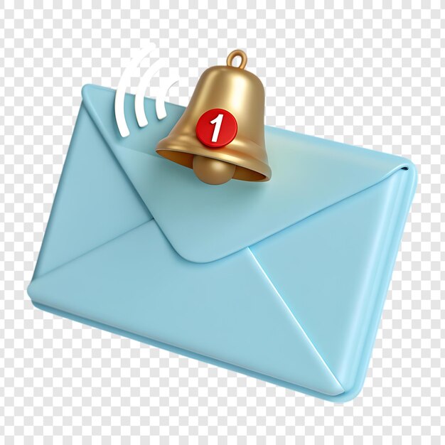 PSD email notification with bell and alert