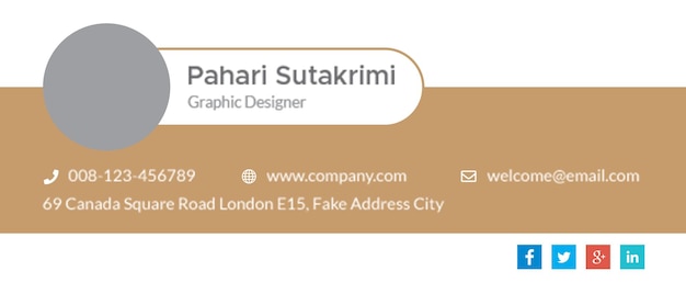 PSD email signature