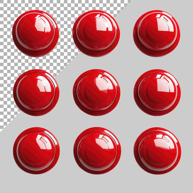 PSD emergency alarms on white background