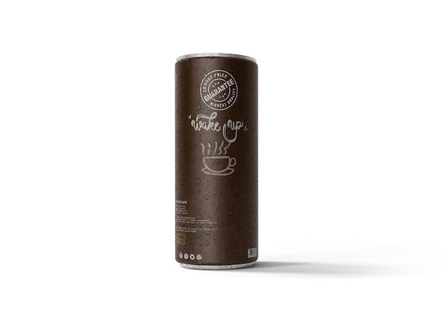 energy drink can mockup