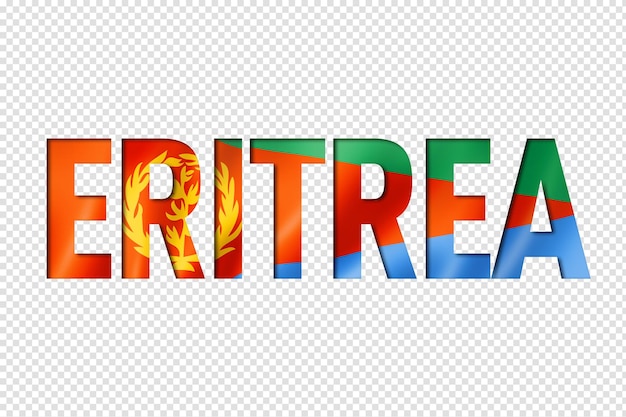 PSD eritrean flag text font eritrea symbol background