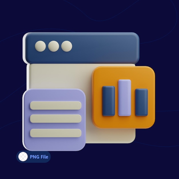 PSD essentials web illustration 3d