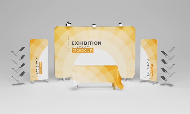 PSD exhibition stand mock-up