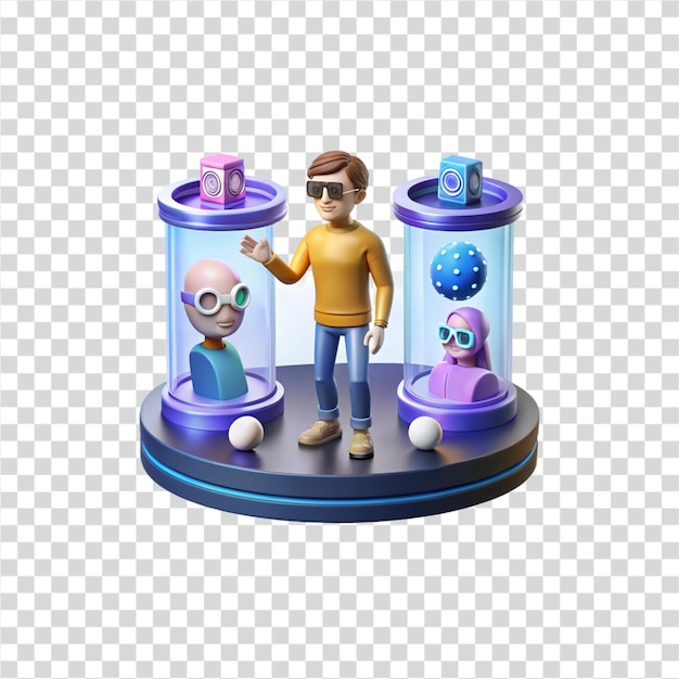 PSD exploring 3d avatars virtual reality digital identity metaverse and immersive experiences