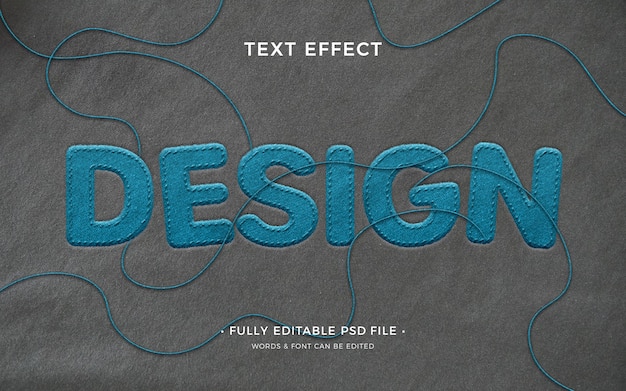 PSD fabric text effect