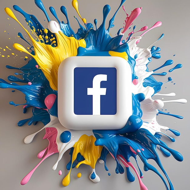 PSD facebook icon premium design