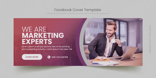 PSD facebook timeline cover and web banner template