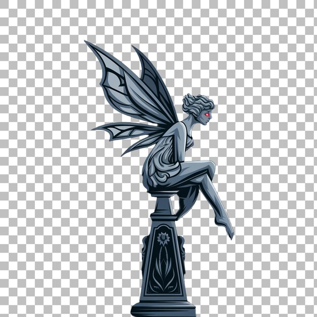 PSD fairy with blue wings