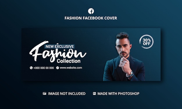 PSD fashion sale facebook cover banner template