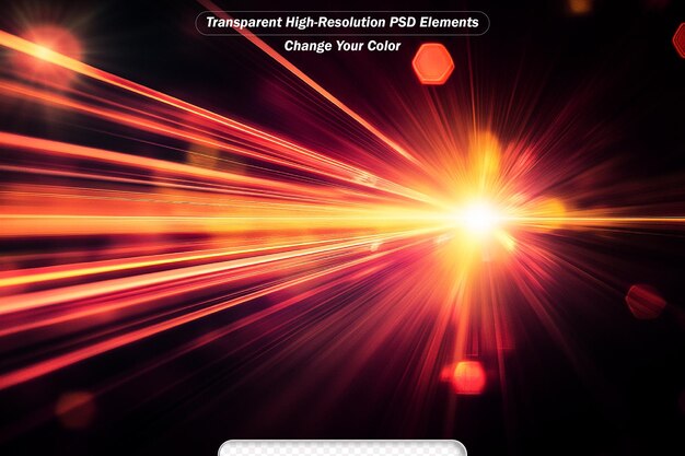 PSD fast light streaks data flow seamless loop